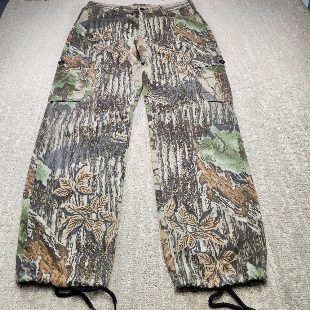 Vintage Realtree Camo Cargo Pants Men 34x32 Liberty USA Relaxed Straight Baggy